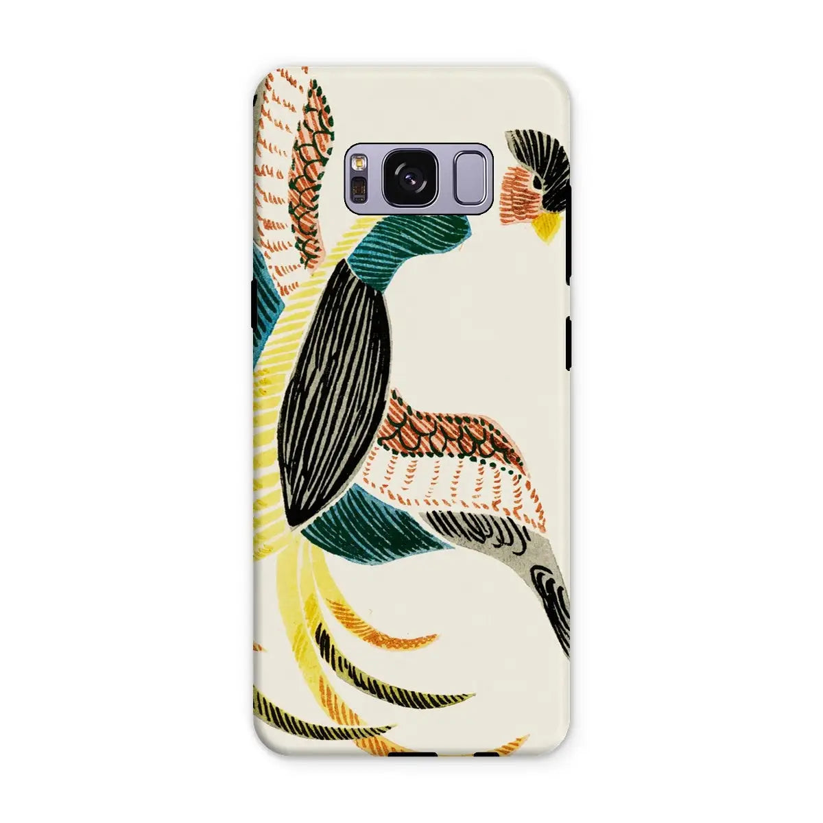 Woodblock Crane - Japanese Bird Phone Case - Taguchi Tomoki - Samsung Galaxy S8 Plus / Matte - Mobile Phone Cases