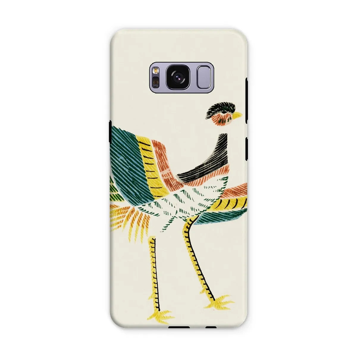Woodblock Crane - Japanese Bird Phone Case - Taguchi Tomoki - Samsung Galaxy S8 Plus / Matte - Mobile Phone Cases