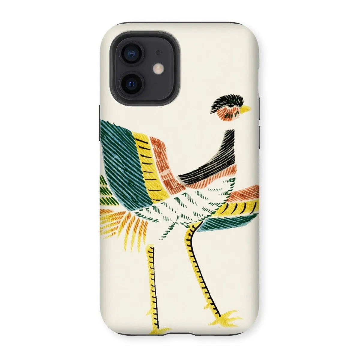 Woodblock Crane - Japanese Bird Phone Case - Taguchi Tomoki - Iphone 12 / Matte - Mobile Phone Cases - Aesthetic Art