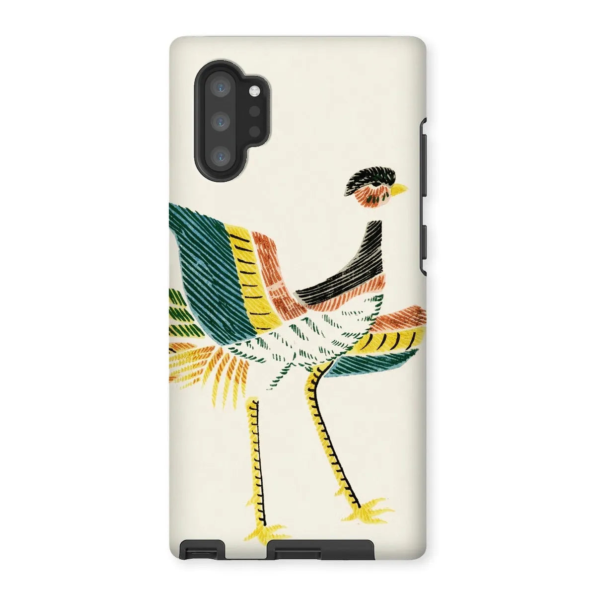 Woodblock Crane - Japanese Bird Phone Case - Taguchi Tomoki - Samsung Galaxy Note 10p / Matte - Mobile Phone Cases