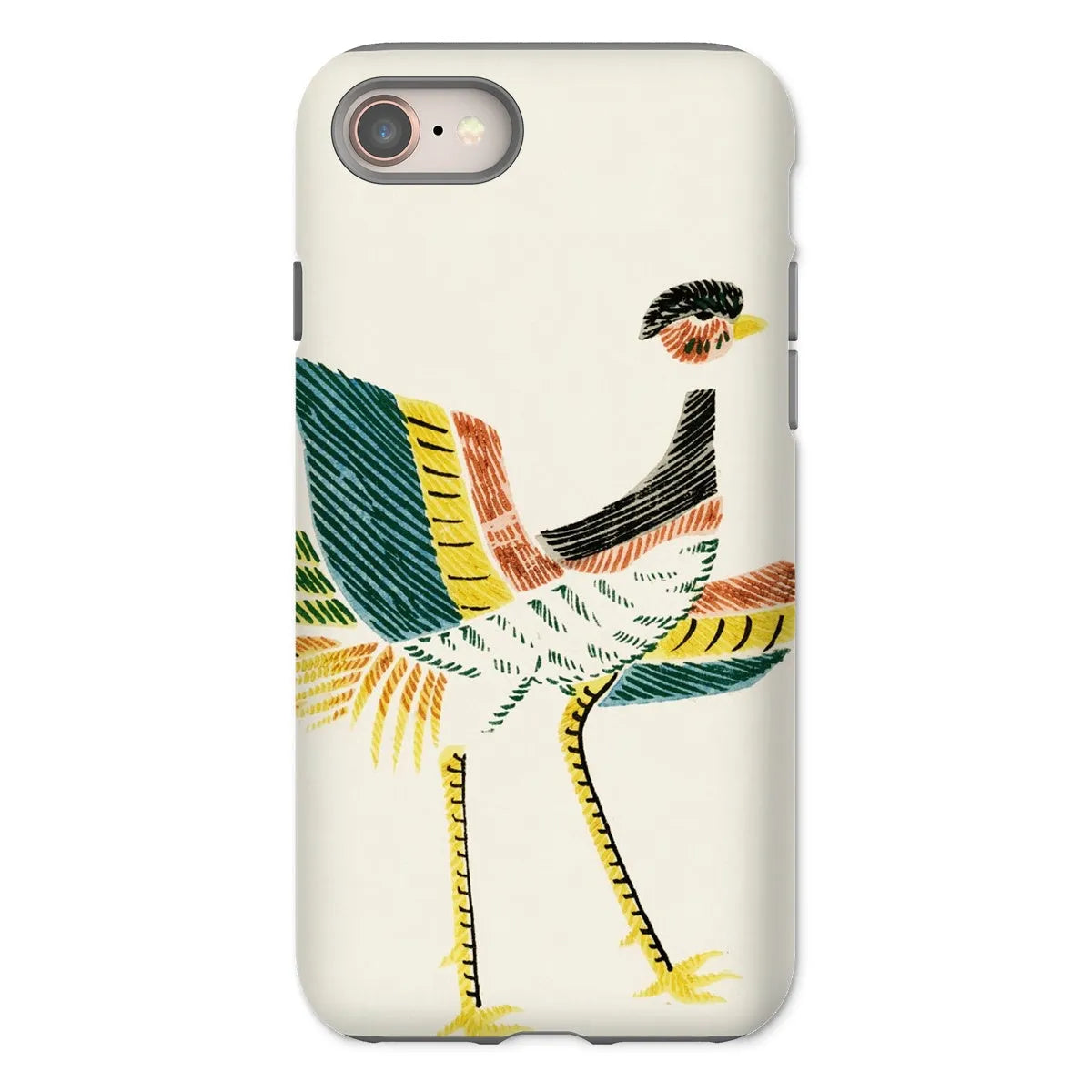 Woodblock Crane - Japanese Bird Phone Case - Taguchi Tomoki - Iphone 8 / Matte - Mobile Phone Cases - Aesthetic Art