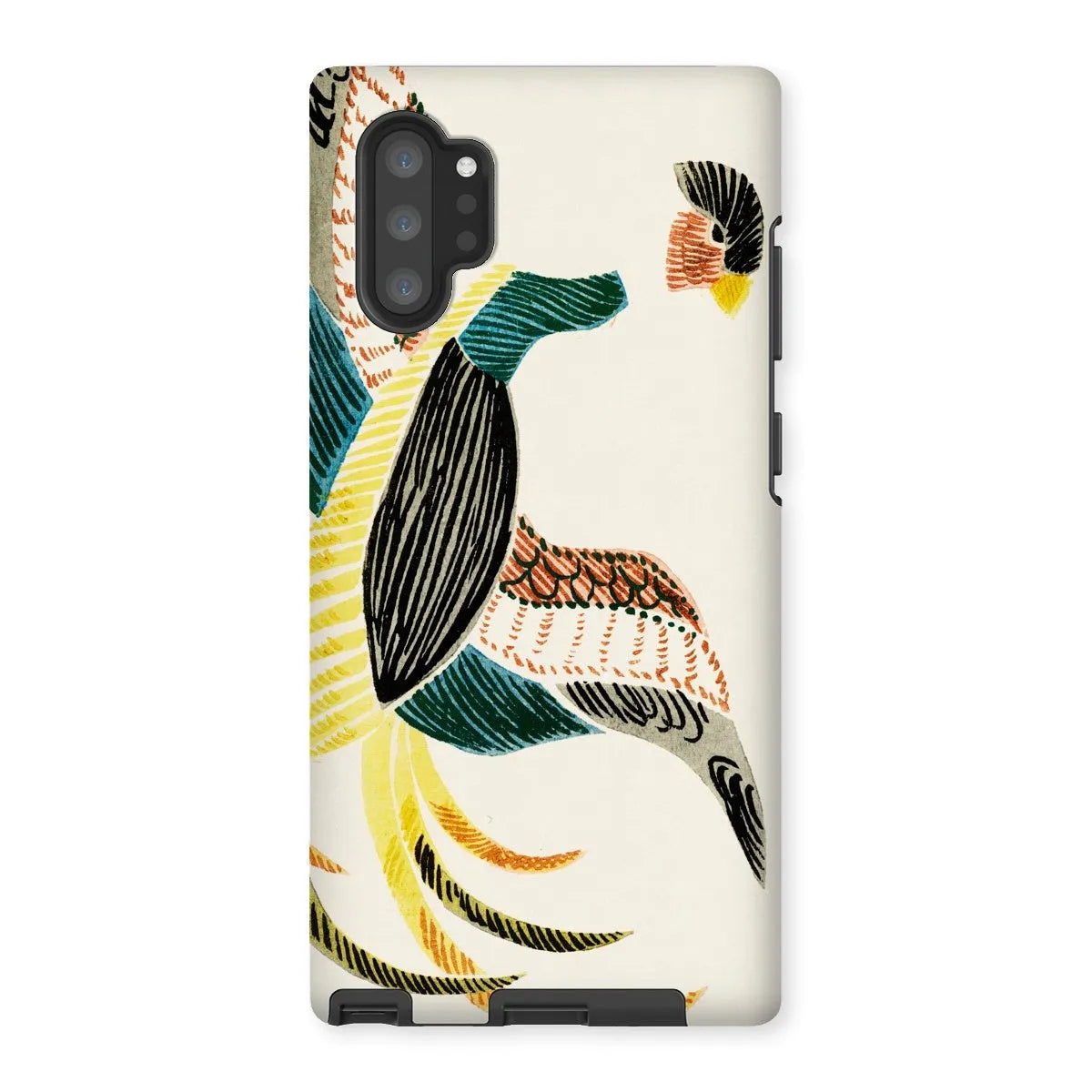 Woodblock Crane - Japanese Bird Phone Case - Taguchi Tomoki - Samsung Galaxy Note 10p / Matte - Mobile Phone Cases