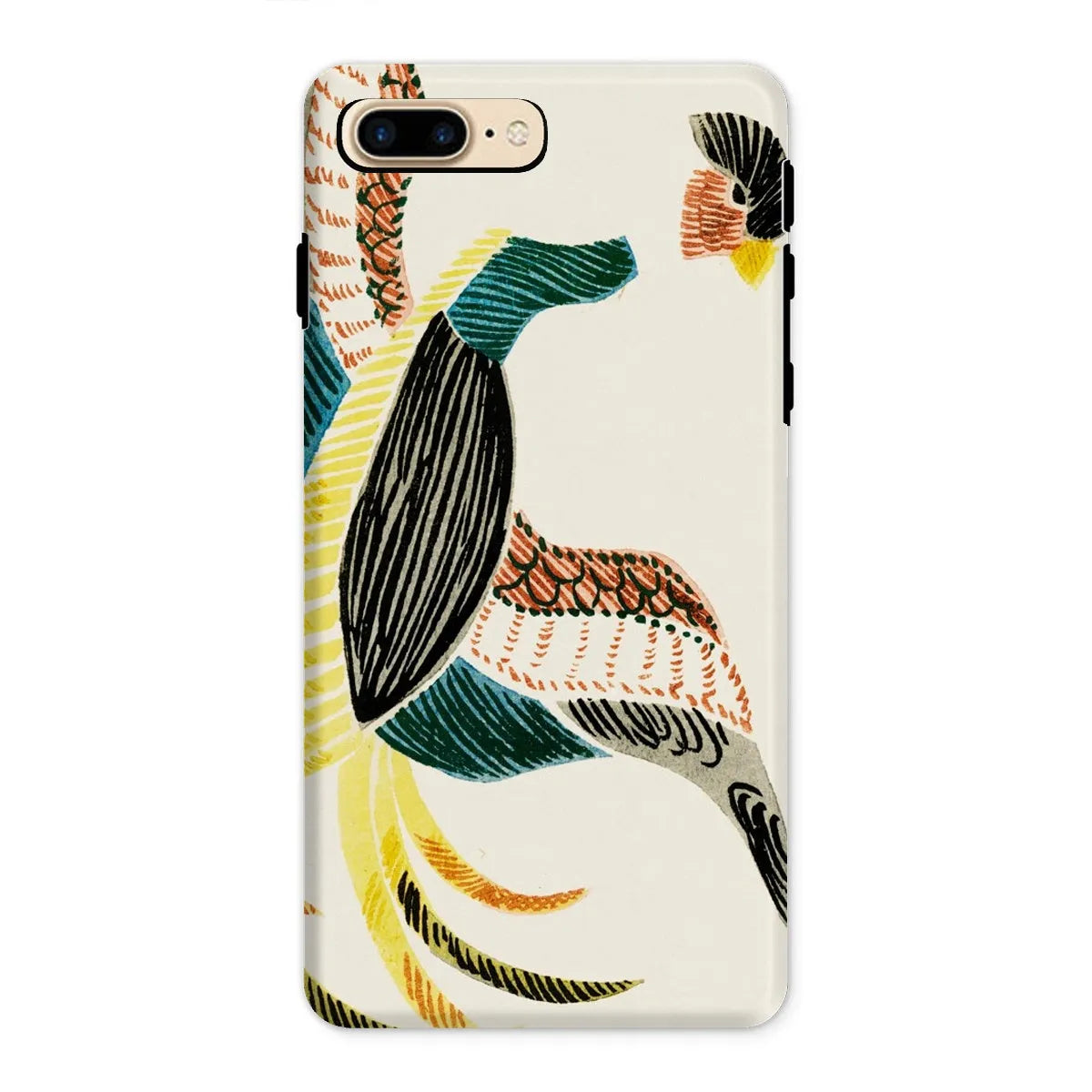 Woodblock Crane - Japanese Bird Phone Case - Taguchi Tomoki - Iphone 8 Plus / Matte - Mobile Phone Cases - Aesthetic Art