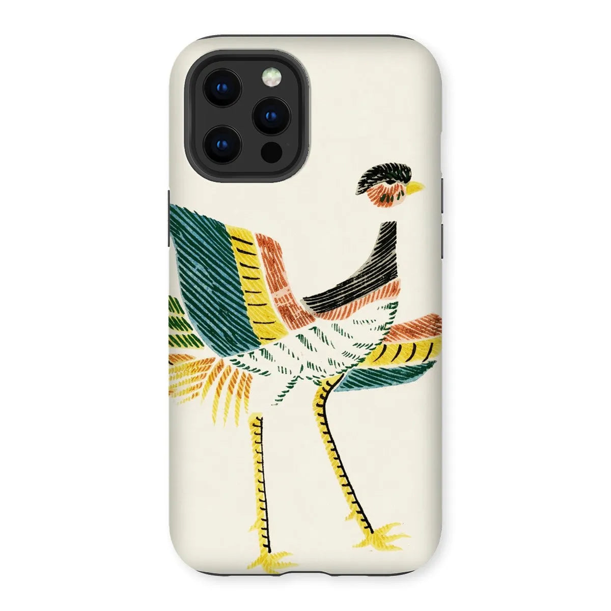 Woodblock Crane - Japanese Bird Phone Case - Taguchi Tomoki - Iphone 12 Pro Max / Matte - Mobile Phone Cases