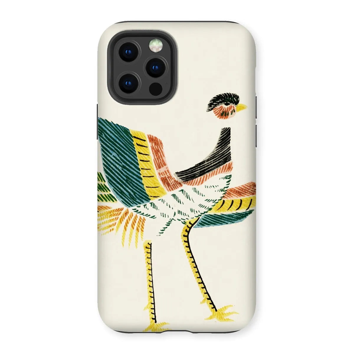 Woodblock Crane - Japanese Bird Phone Case - Taguchi Tomoki - Iphone 12 Pro / Matte - Mobile Phone Cases - Aesthetic Art