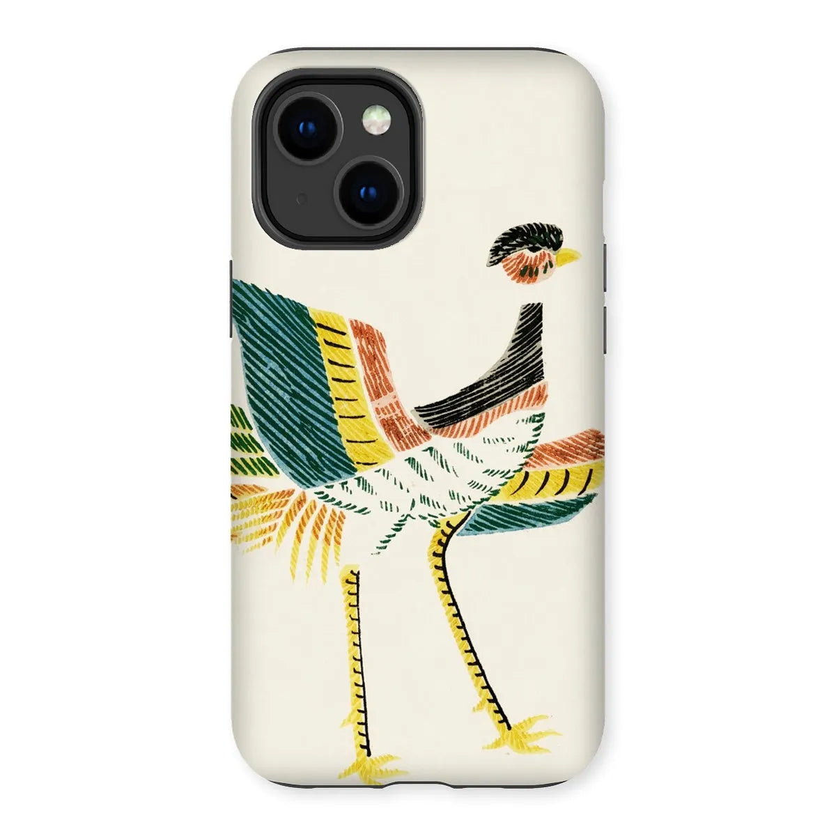 Woodblock Crane - Japanese Bird Phone Case - Taguchi Tomoki - Iphone 14 Plus / Matte - Mobile Phone Cases - Aesthetic