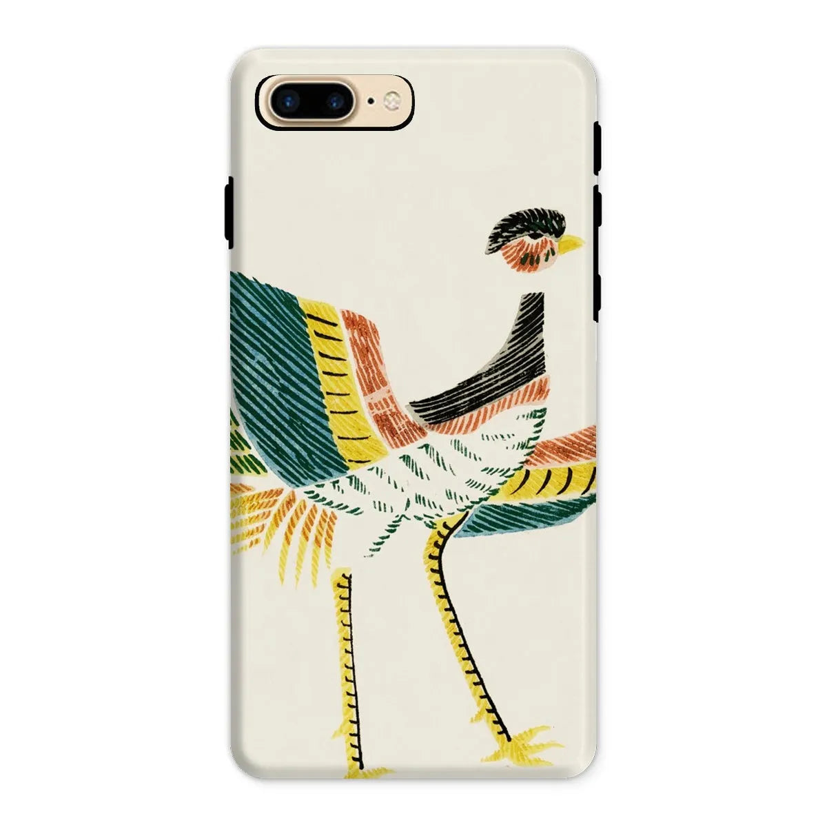 Woodblock Crane - Japanese Bird Phone Case - Taguchi Tomoki - Iphone 8 Plus / Matte - Mobile Phone Cases - Aesthetic Art