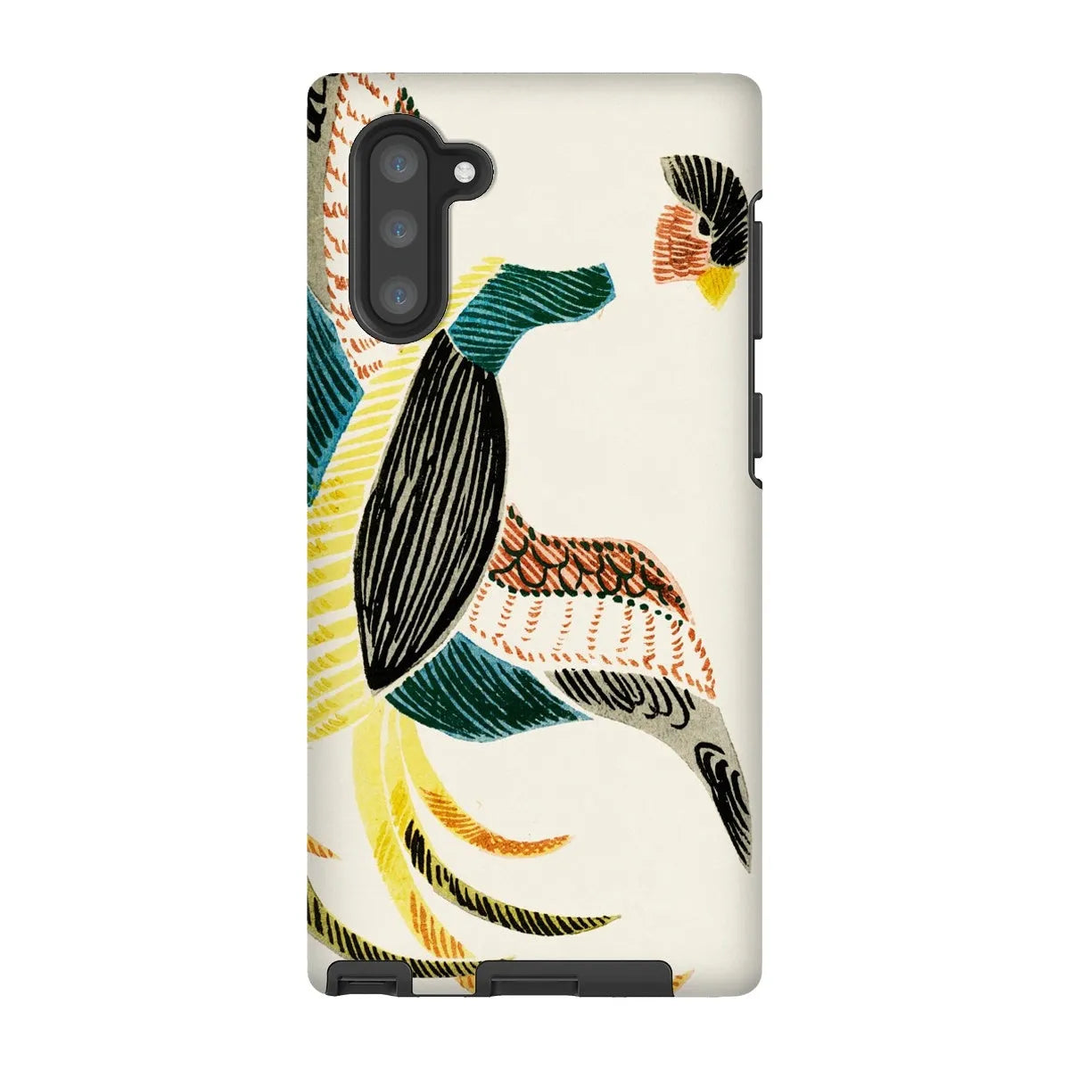Woodblock Crane - Japanese Bird Phone Case - Taguchi Tomoki - Samsung Galaxy Note 10 / Matte - Mobile Phone Cases