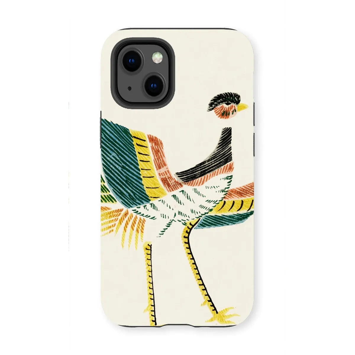 Woodblock Crane - Japanese Bird Phone Case - Taguchi Tomoki - Iphone 13 Mini / Matte - Mobile Phone Cases - Aesthetic