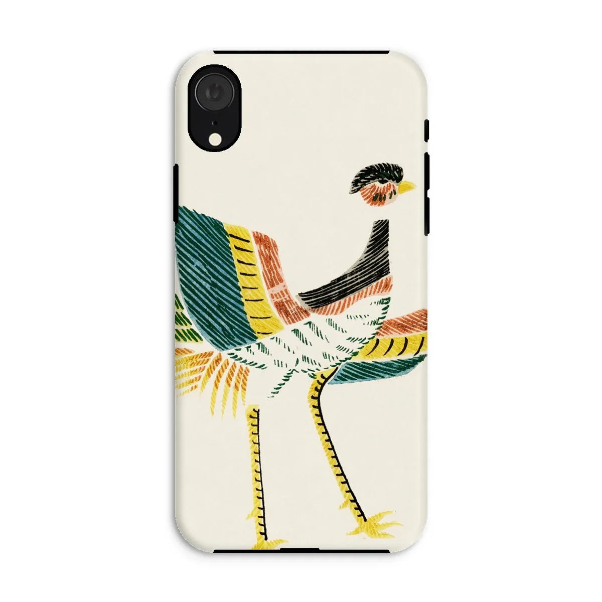 Woodblock Crane - Japanese Bird Phone Case - Taguchi Tomoki - Iphone Xr / Matte - Mobile Phone Cases - Aesthetic Art