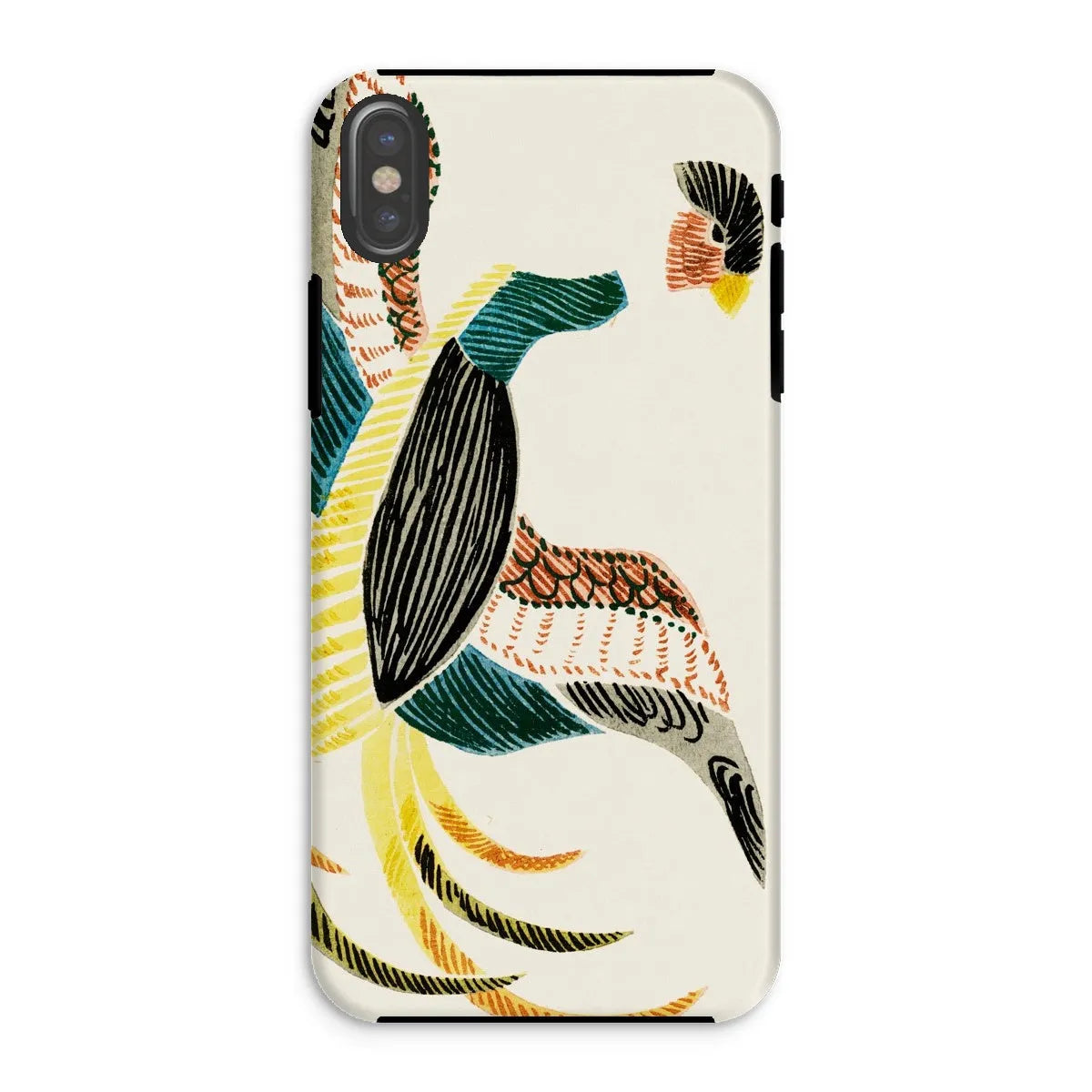 Woodblock Crane - Japanese Bird Phone Case - Taguchi Tomoki - Iphone Xs / Matte - Mobile Phone Cases - Aesthetic Art