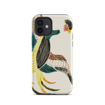 Woodblock Crane - Taguchi Tomoki Bird Iphone Case, 12 / Matte, Bird-patterned Phone Case