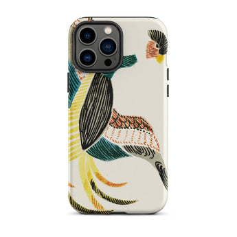 Woodblock Crane - Taguchi Tomoki Bird Iphone Case, 13 Pro Max / Matte, Bird-patterned Phone Case