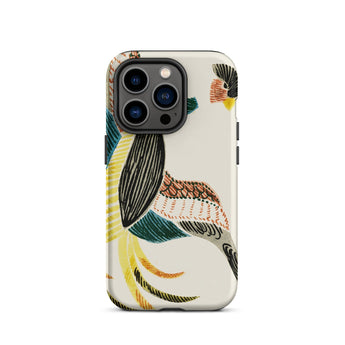 Woodblock Crane - Taguchi Tomoki Bird Iphone Case, 14 Pro / Matte, Bird-patterned Phone Case