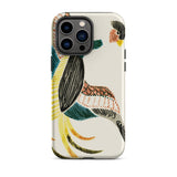 Woodblock Crane - Taguchi Tomoki Bird Iphone Case, 14 Pro Max / Matte, Colorful Patterned Phone Case