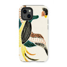 Woodblock Crane - Taguchi Tomoki Bird Iphone Case, 13 Mini / Matte, Kite-751022898, Colorful Abstract Bird-themed Phone Case Stylized