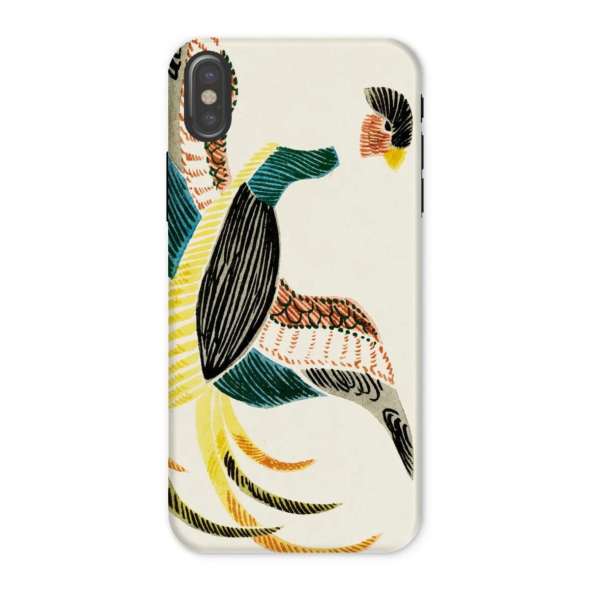 Woodblock Crane - Taguchi Tomoki Bird Iphone Case, x / Matte, Kite-751022934, Colorful Abstract Bird Design Smartphone Case