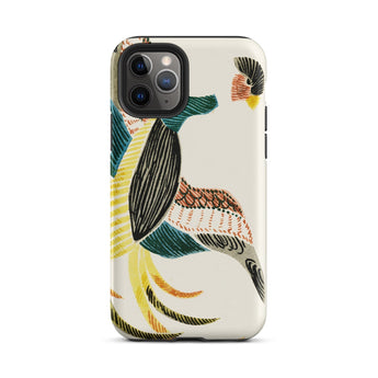 Woodblock Crane - Taguchi Tomoki Bird Phone Case Iphone 11 Pro / Matte Bird-patterned Phone Case Taguchi Tomoki Woodblock, Japanese Bird