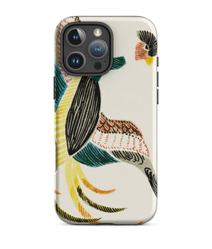 Iphone 16 Pro Max / Matte Woodblock Crane - Taguchi Tomoki Bird Phone Case, Japanese Art, Captivating