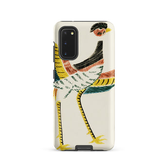 Woodblock Crane - Taguchi Tomoki Bird Phone Case, Samsung Galaxy S20 / Matte, Mobile Cases, Toby Leon