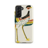 Woodblock Crane - Taguchi Tomoki Bird Phone Case Samsung Galaxy S21 Fe / Matte Vibrant Hand-drawn Bird Illustration Adorns Sleek Off-white