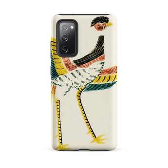 Woodblock Crane - Taguchi Tomoki Bird Samsung Case, Galaxy S20 Fe / Matte, Phone Case Stylized Bird Design