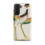 Woodblock Crane - Taguchi Tomoki Bird Samsung Case, Galaxy S21 Plus / Matte, Phone Case Colorful Bird Design