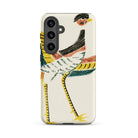 Woodblock Crane Taguchi Tomoki Bird Samsung Case, Galaxy S24 Plus / Matte, Phone Case Colorful Bird Design