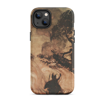 Wotan Looks Back at Brunnhilde - Arthur Rackham Iphone Case, 14 Plus / Matte, Smartphone Decorative Case Dark Artistic Depiction Figure