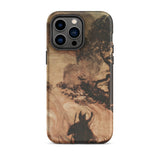 Wotan Looks Back at Brunnhilde - Arthur Rackham Iphone Case, 14 Pro Max / Matte, Iphone Case Dark Artistic Figure Tree