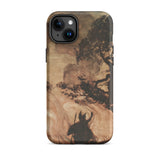 Wotan Looks Back at Brunnhilde - Arthur Rackham Iphone Case, 15 Plus / Matte, Iphone 14 Case Mythological Scene Horned Figure Tree