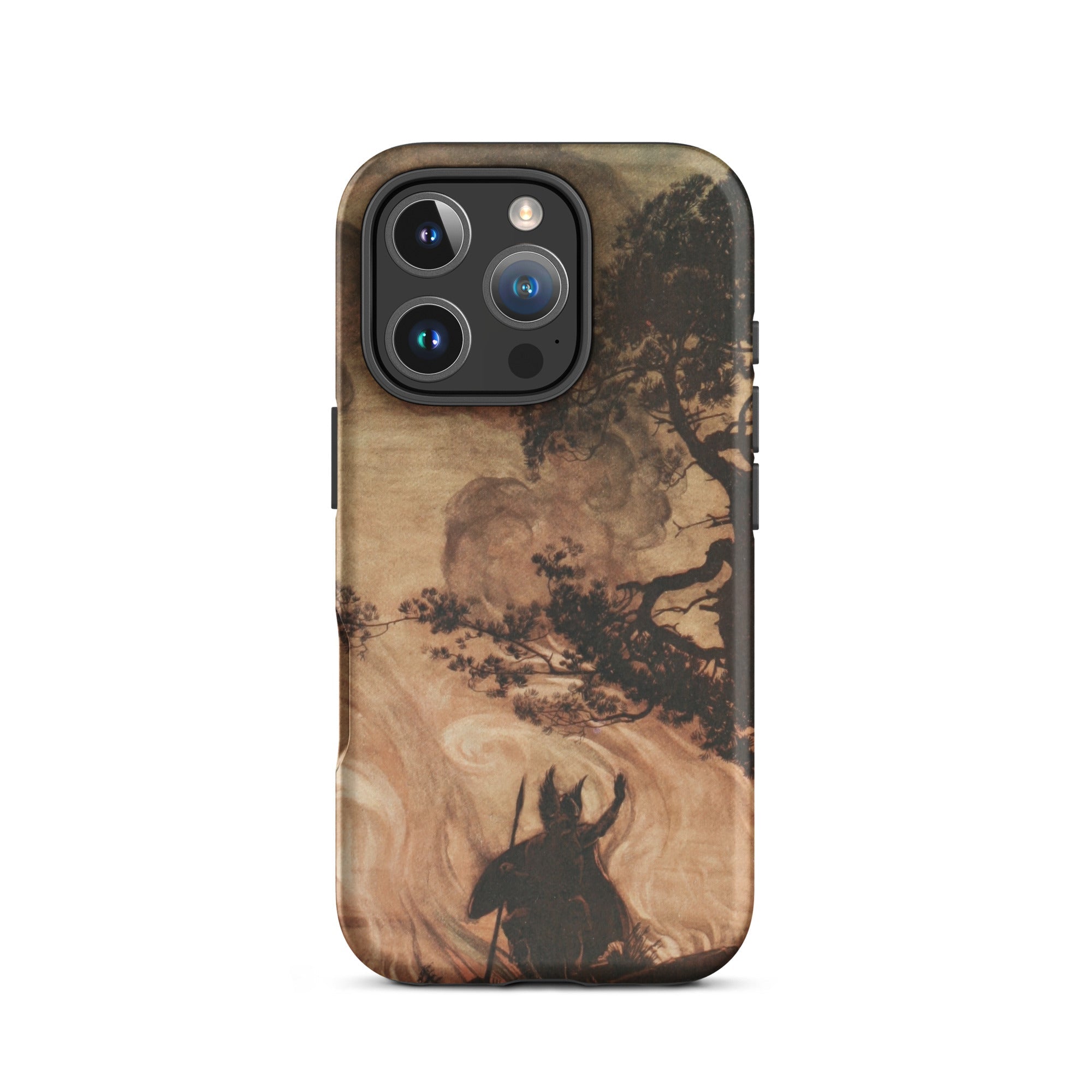 Wotan Looks Back at Brunnhilde Arthur Rackham Iphone Case, 16 Pro / Matte, Iphone Fantasy Themed Protective Case