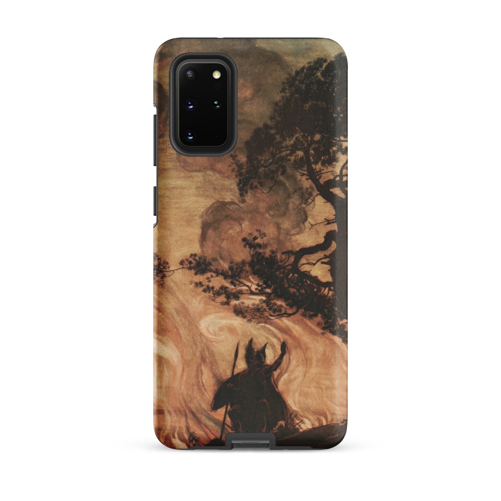 Wotan Looks Back at Brunnhilde Arthur Rackham Samsung Case, Galaxy S20 Plus / Matte, Smartphone Case Dark Fantasy Art Print