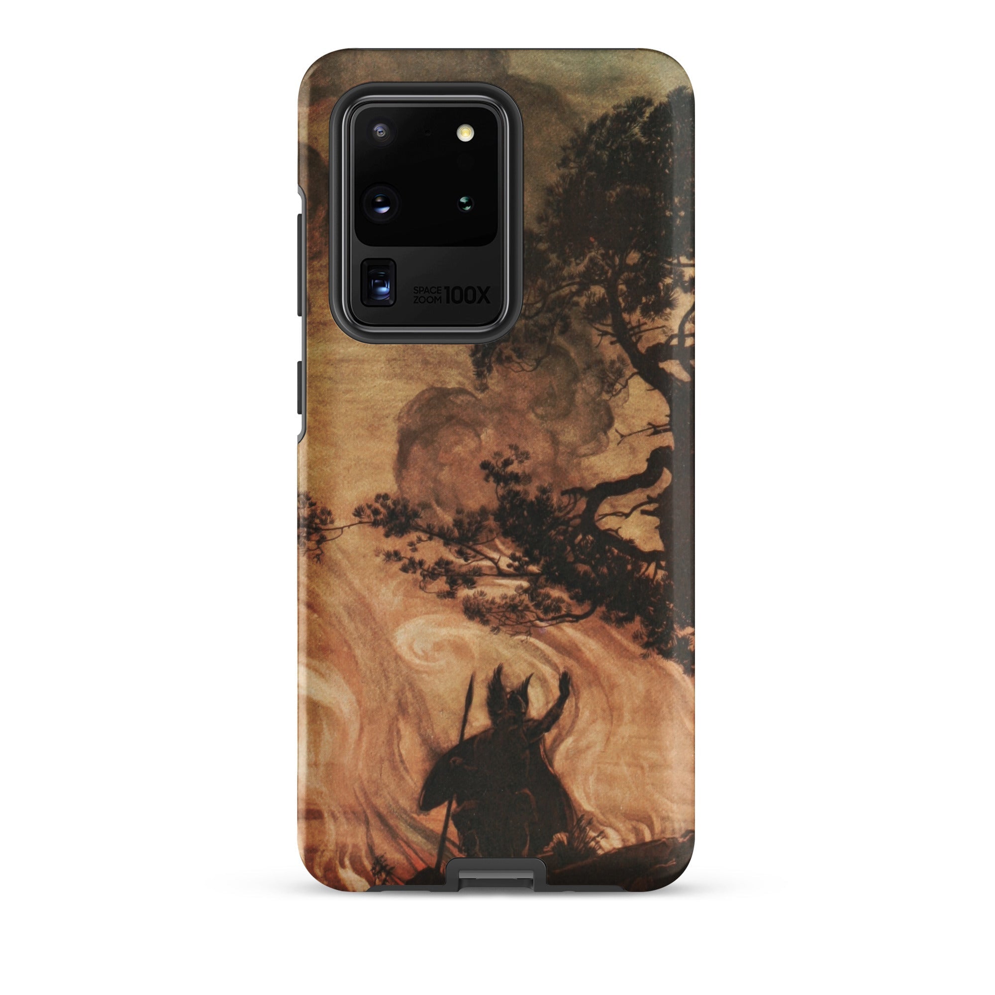 Wotan Looks Back at Brunnhilde Arthur Rackham Samsung Case, Galaxy S20 Ultra / Matte, Samsung Galaxy S20 Ultra Phone Case Dark Mythical
