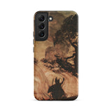 Wotan Looks Back at Brunnhilde - Arthur Rackham Samsung Case, Galaxy S22 Plus / Matte, Samsung Galaxy S22 Phone Case Painted Scene Figure