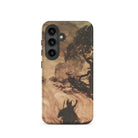 Wotan Looks Back at Brunnhilde Arthur Rackham Samsung Case, Galaxy S24 / Matte, Phone Case Painted Ancient Landscape Design