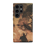 Wotan Looks Back at Brunnhilde - Arthur Rackham Samsung Case, Galaxy S24 Ultra / Matte, Smartphone Dark Artistic Case Tree Figure