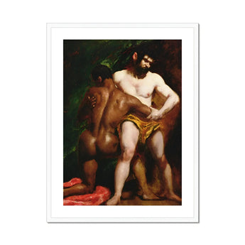 The Wrestlers - William Etty Homoerotic Art Print, Apologize Provide Description Adult Nudity Potentially Explicit Content