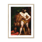 The Wrestlers - William Etty Homoerotic Art Print