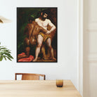 The Wrestlers - William Etty Homoerotic Framed Canvas Posters Prints & Visual Artwork