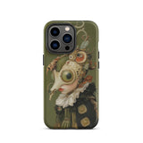 Xennie - Cute Baroque Alien Art Iphone Case, 13 Pro / Matte, Olive Green Iphone Case Surreal Art
