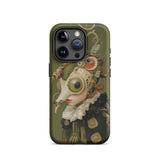 Xennie - Cute Baroque Alien Art Iphone Case, 15 Pro / Matte, Green Phone Case Surreal Art