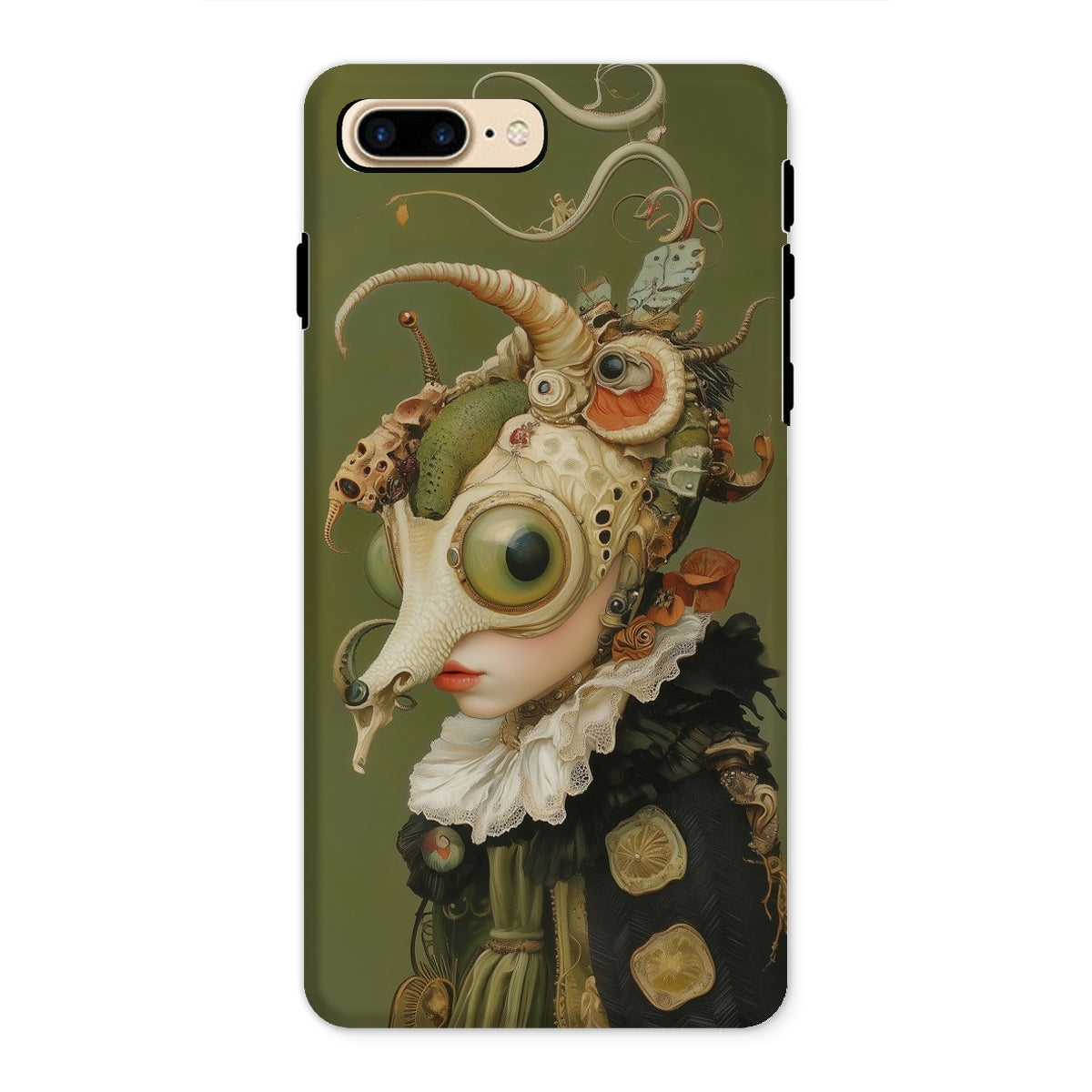 Xennie - Cute Baroque Alien Art Iphone Case - 8 Plus / Matte