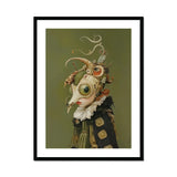 Xennie - Cute Baroque Alien Art Print, Framed Surreal Portrait