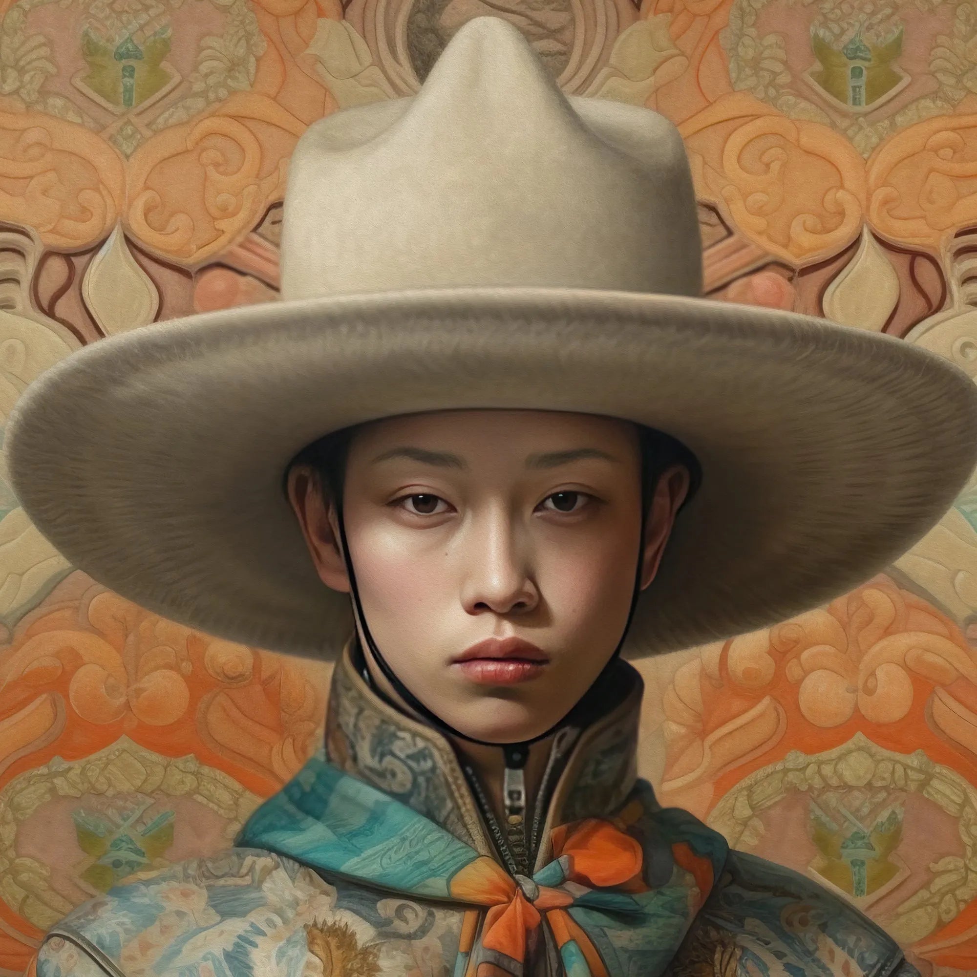 Xiang - Gay Chinese Cowboy Art Print - Gaysian Dandy Queerart - Posters Prints & Visual Artwork - Aesthetic Art