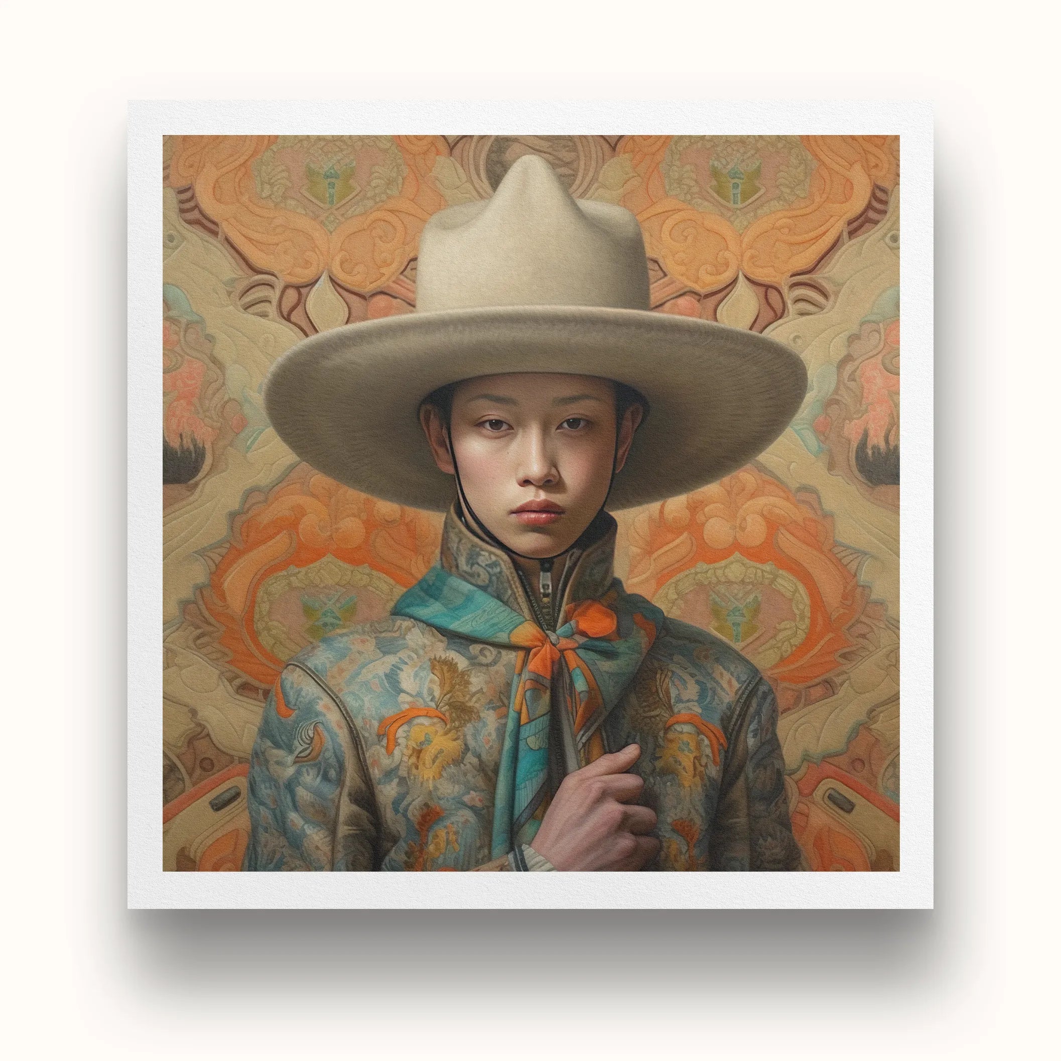 Xiang - Gay Chinese Cowboy Art Print - Gaysian Dandy Queerart - Posters Prints & Visual Artwork - Aesthetic Art