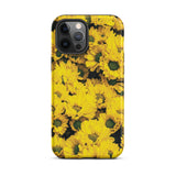 Yellow Brick Road - Chrysanthemum Iphone Case, 12 Pro Max / Matte, Yellow Floral Iphone Case