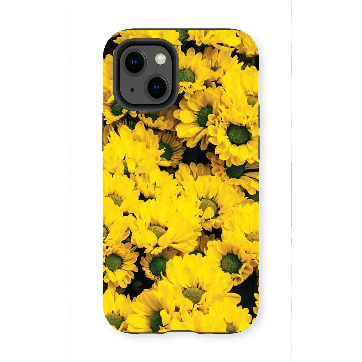 Yellow Brick Road - Chrysanthemum Iphone Case, 13 Mini / Matte, Phone Case Decorated Vibrant Pattern Yellow Sunflowers