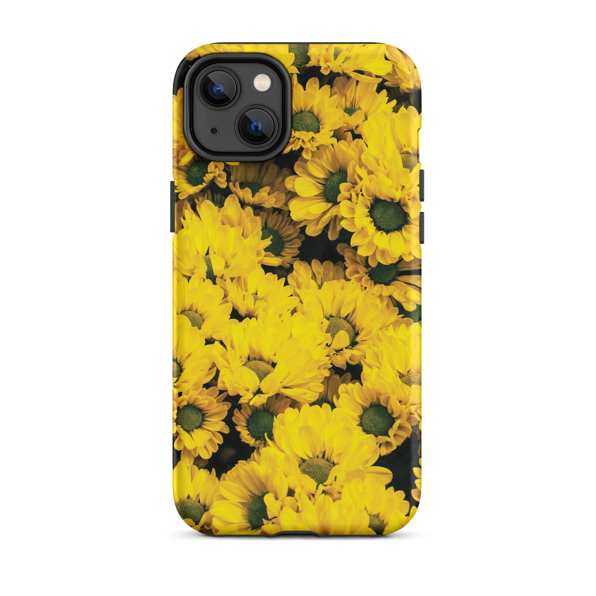 Yellow Brick Road Chrysanthemum Iphone Case, 14 Plus / Matte, Yellow Floral Iphone Case