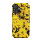 Yellow Brick Road - Chrysanthemum Iphone Case, 16 Plus / Matte, Yellow Floral Phone Case
